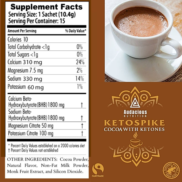 KETOSPIKE Cocoa with BHB ketones