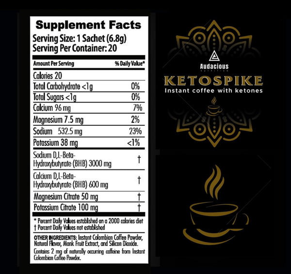 KETOSPIKE Instant Coffee with BHB